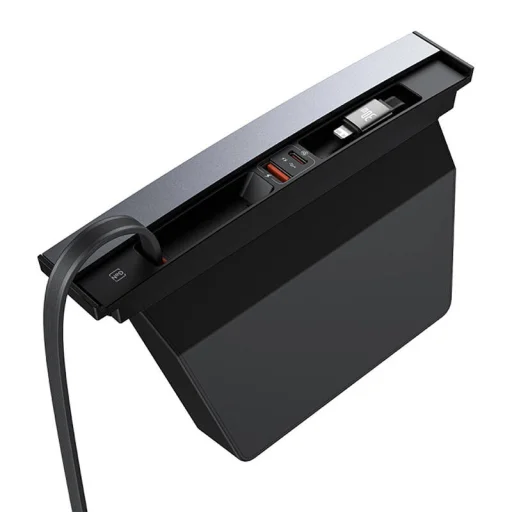 Hub Baseus T-Space USB-C Lightning kábellel Tesla-hoz (fekete) - 4