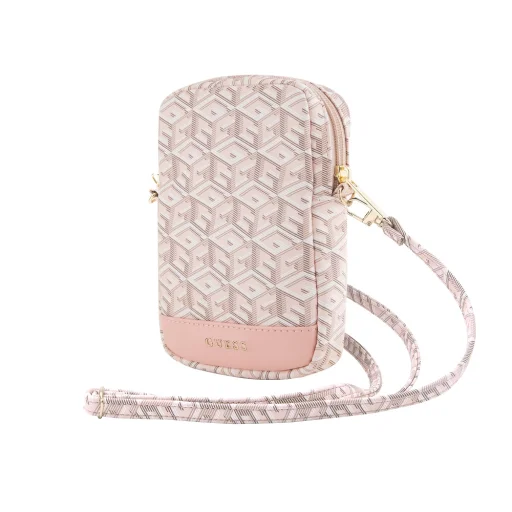 Guess PU G Cube Wallet Phone Bag Zipper Pink tok - 3