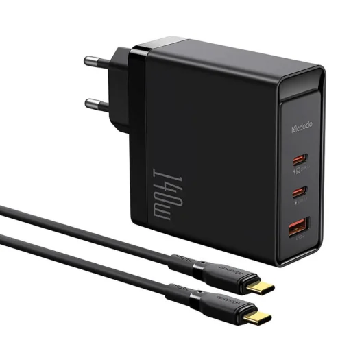Töltő GaN 140W Mcdodo CH-2913, 2x USB-C, USB-A (fekete) - 1