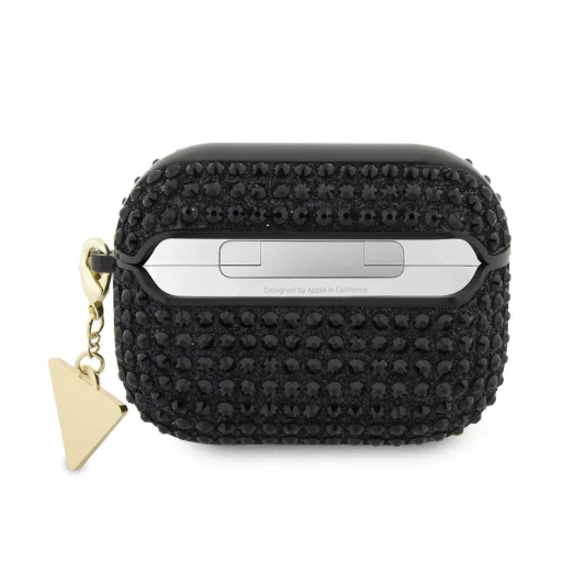 Guess Rhinestones Triangle Metal Logo AirPods Pro tok Fekete - 2