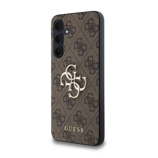 Guess PU 4G Metal Logo tok Samsung Galaxy A35 5G-hez Barna - 3