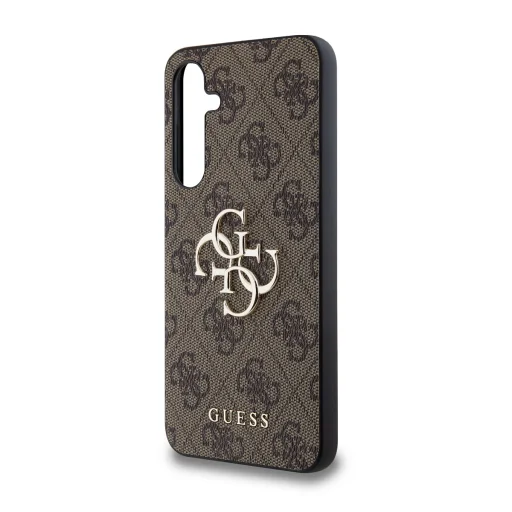 Guess PU 4G Metal Logo tok Samsung Galaxy A35 5G-hez Barna - 4