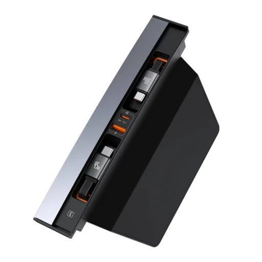 Hub Baseus T-Space USB-C to USB-C kábelekkel Tesla autókhoz (fekete) - 6