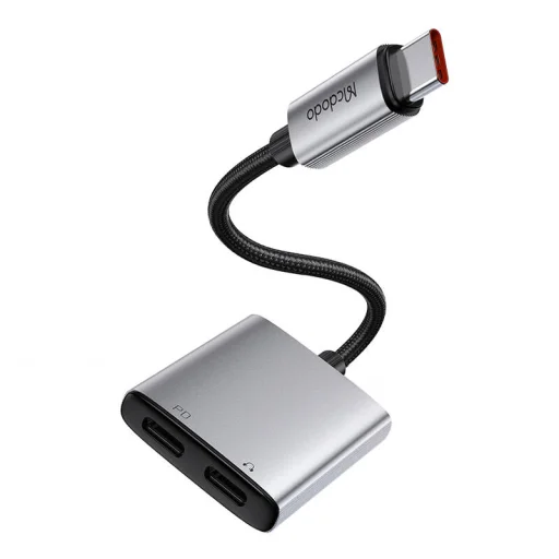 2 az 1-ben Audio Adapter Mcdodo CA-5570 2 az 1-ben USB-C - 2x USB-C átalakító kábel - 2