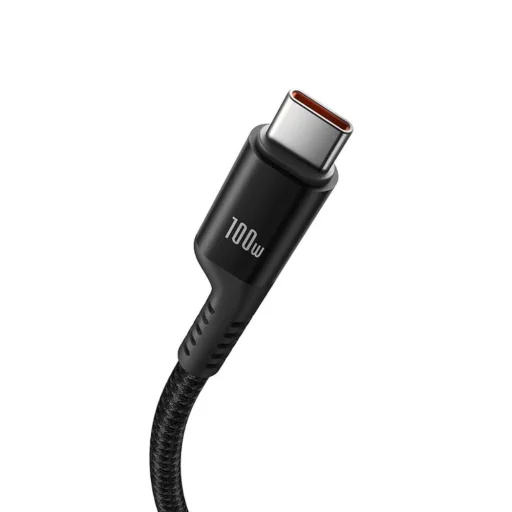 Baseus Fish-Eye 100W USB-C - USB-C gyors töltőkábel, 1m (fekete) - 3