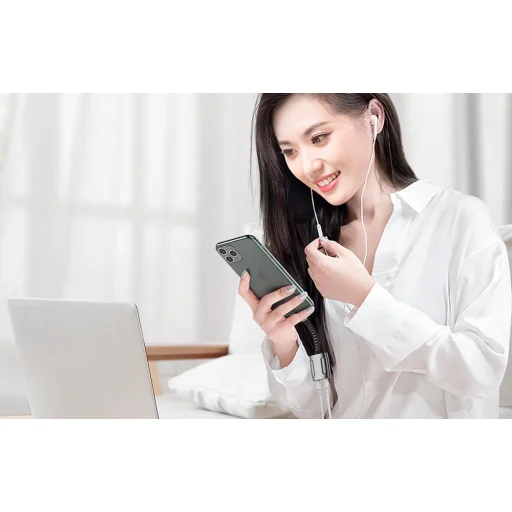 Lightning to Lightning + AUX 3.5mm mini jack adapter, Mcdodo CA-6340 (fekete) - 7