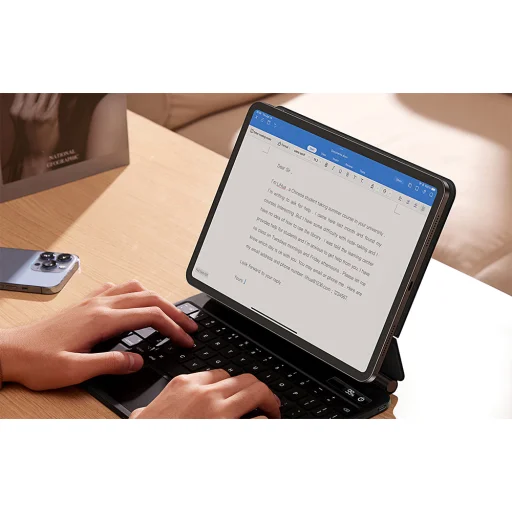 Baseus Brilliance Pro Billentyűzetes tok iPad 12,9" (2018/2020/2021) (szürke) tok - 5