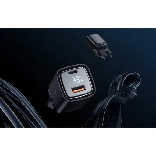 Hálózati töltő McDodo CH-1701 33W kijelzővel (fekete) - 9