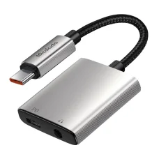 2 az 1-ben Audio Adapter Mcdodo CA-5550 Lightning to Lightning + DC 3.5mm átalakító kábel