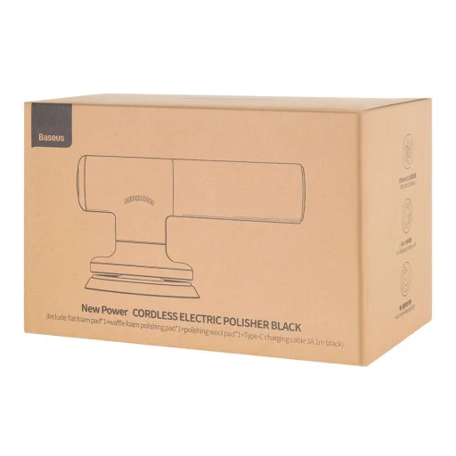 Baseus vezeték nélküli elektromos polírozógép 30W 4000mAh fekete (CRDLQ-B01) - 3