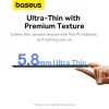 Baseus Brilliance Series tok iPad Air 4/5 10.9'' iPad Pro 11'' (2018/2020/2021/2022) + USB-C kábel - fekete thumbnail