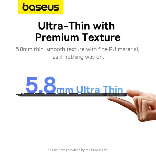 Baseus Brilliance Series tok iPad Air 4/5 10.9'' iPad Pro 11'' (2018/2020/2021/2022) + USB-C kábel - fekete - 14