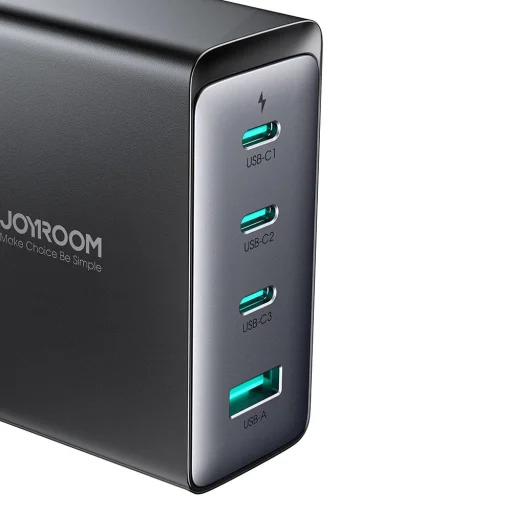 GaN töltő UK Joyroom JR-TCG05UK 140W 3x USB-C USB-A + USB-C / USB-C kábel 240W 1,2m - 10