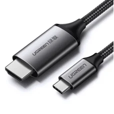 Ugreen kábel HDMI kábel - USB Type C 4K 60 Hz 1,5 m fekete-szürke (MM142 50570)