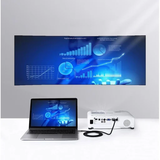 Ugreen kábel HDMI kábel - USB Type C 4K 60 Hz 1,5 m fekete-szürke (MM142 50570) - 3