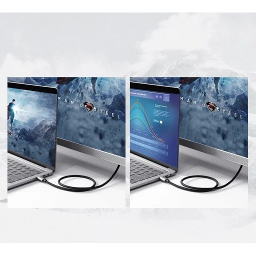 Ugreen kábel HDMI kábel - USB Type C 4K 60 Hz 1,5 m fekete-szürke (MM142 50570) - 6