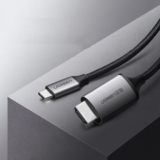 Ugreen kábel HDMI kábel - USB Type C 4K 60 Hz 1,5 m fekete-szürke (MM142 50570) - 10