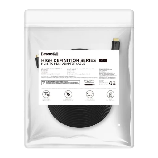 HDMI kábel - HDMI 2.0 1080p 60Hz 20m Baseus - fekete - 8