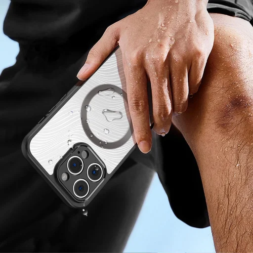 Dux Ducis Aimo Mag iPhone 14 Pro kompatibilis tok MagSafe - fekete - 7