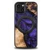 Wood and Resin tok iPhone 13 MagSafe Bewood Unique Violet - Lila és Fekete thumbnail