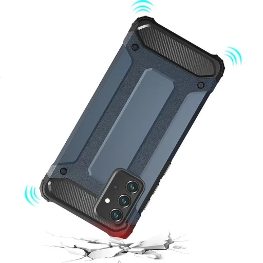 Hybrid Armor Case Tough Rugged tok Samsung Galaxy A72 4G ezüst - 8