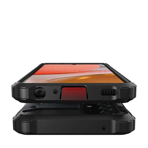 Hybrid Armor Case Tough Rugged tok Samsung Galaxy A72 4G ezüst - 9