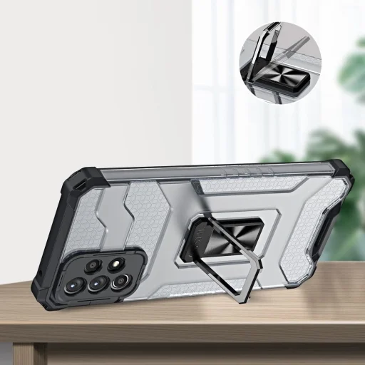 Crystal Ring Case kickstand strapabíró tok Samsung Galaxy A72 4G zöld - 8