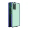 Spring Case áttetsző TPU gél védőtok színes kerettel Samsung Galaxy A72 4G sötétkék - 1