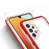 Clear 3in1 tok Samsung Galaxy A72 4G Frame Gel Cover Red thumbnail
