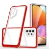 Clear 3in1 tok Samsung Galaxy A72 4G Frame Gel Cover Red thumbnail