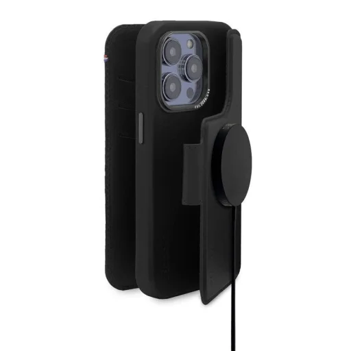 Decoded levehető pénztárca tok bőrrel és MagSafe funkcióval fliptok iPhone 14 Pro Max - Fekete - 5