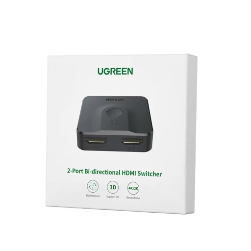 Ugreen switch HDMI splitter switch - 2x HDMI 4K 60Hz fekete (CM217) - 9
