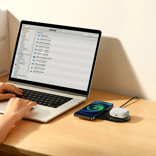 Baseus Digital LED kijelzős, dupla vezeték nélküli töltő kijelzővel 20W fekete (WXSX010101) - 8