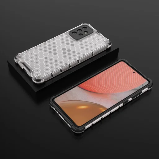 Honeycomb Case armor tok TPU ütközővel Samsung Galaxy A72 4G átlátszó - 13