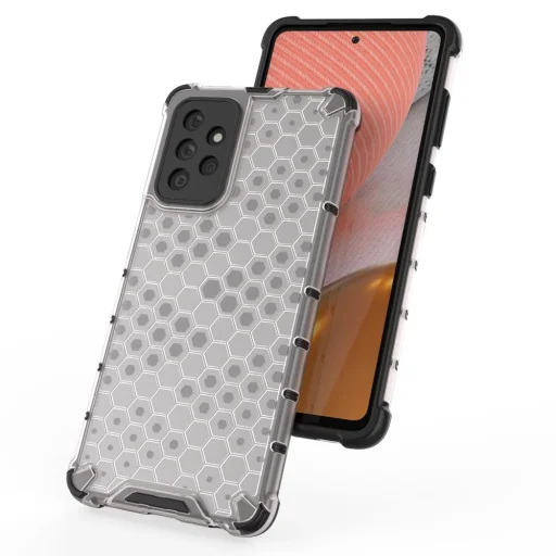 Honeycomb Case armor tok TPU ütközővel Samsung Galaxy A72 4G átlátszó - 6