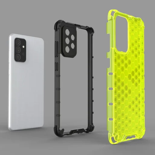 Honeycomb Case armor tok TPU ütközővel Samsung Galaxy A72 4G átlátszó - 7