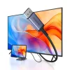 Baseus High Definition Series USB-C to DisplayPort 1.4 8K 60Hz egyirányú kábel 1.5m - Fekete thumbnail