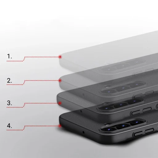 Nillkin Super Frosted Shield tok Samsung Galaxy A15 5G hard cover - fekete - 12