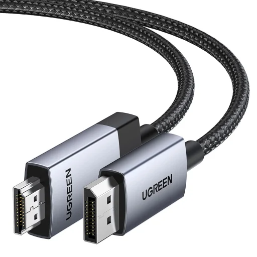 Ugreen DP119 15773 DisplayPort / HDMI 4K 60Hz kábel 1m - szürke - 2