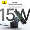 Baseus BS-W531 MagSafe / Qi USB-C 20W vezeték nélküli töltő - fekete thumbnail