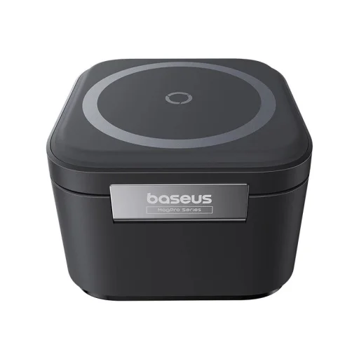 Baseus BS-W531 MagSafe / Qi USB-C 20W vezeték nélküli töltő - fekete - 2