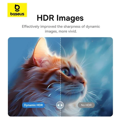 Baseus BS-OH064 8K 60Hz USB-C - HDMI kábel 1,5m - fekete - 14