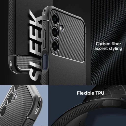Spigen Rugged Armor tok Samsung Galaxy A25 5G - matt fekete - 7