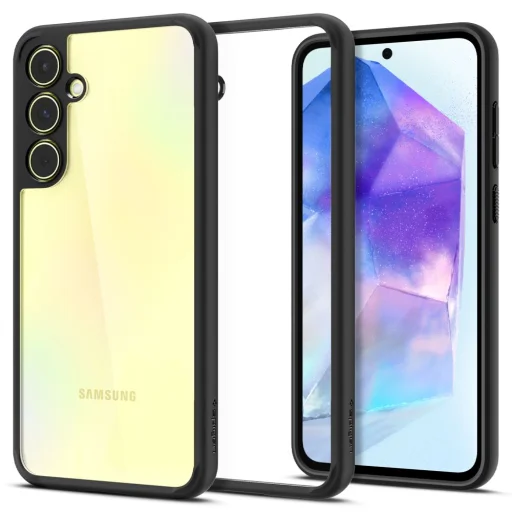 Spigen Ultra Hybrid tok Samsung Galaxy A55 5G-hez - matt fekete - 2