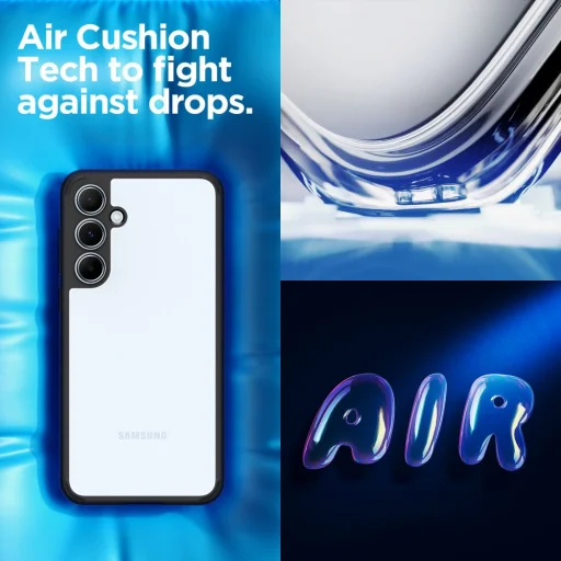 Spigen Ultra Hybrid tok Samsung Galaxy A55 5G-hez - matt fekete - 23