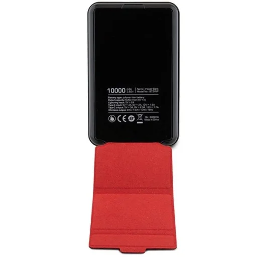 Powerbank Ferrari Metal Logo MagSafe induction 15W 10000 mAh állvány funkcióval - fekete - 4