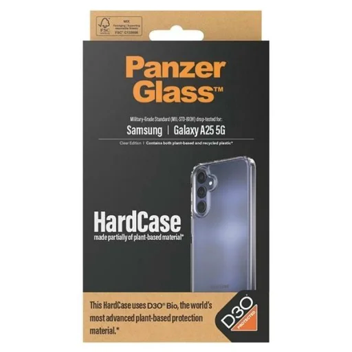 PanzerGlass HardCase D3O® Bio anyaggal és katonai minősítéssel Samsung Galaxy A25 5G - átlátszó tok - 4