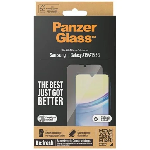PanzerGlass Ultra-Wide Fit edzett üveg Samsung Galaxy A15 / A15 5G üvegfólia - 4