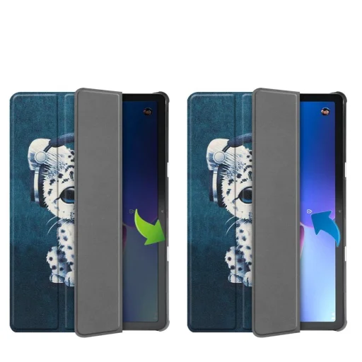 Tech-Protect fliptok Lenovo Tab M10 (3. generáció) 10.1" TB-328 - kék macskás tok - 2