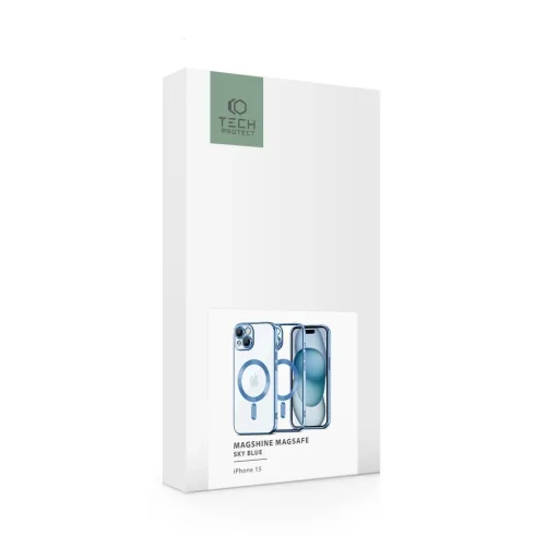 Tech-Protect MagShine Line MagSafe tok iPhone 15 - kék - 7